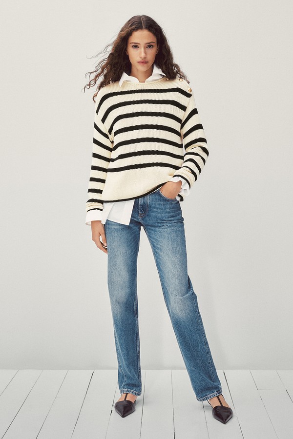 Striped Cotton Sweater