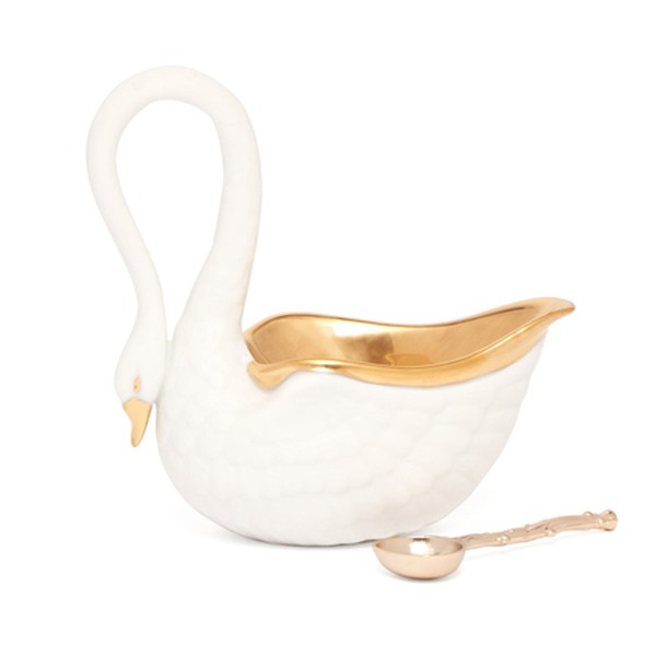 Swan-Shaped Salt Cellar from L'Objet