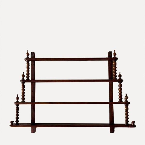 French Vintage Bobbin Wall Shelf from Vinterior