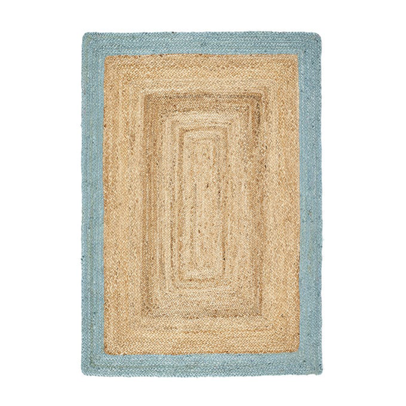 Contrast Border Jute Rug from So'Home
