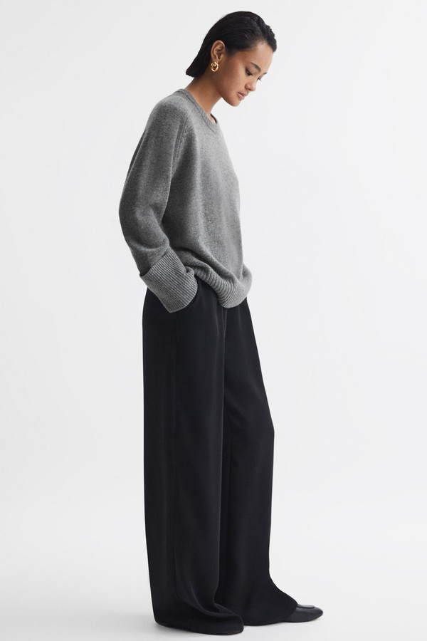 Laura Wool Cashmere Blend Crew Neck Jumper from Reiss