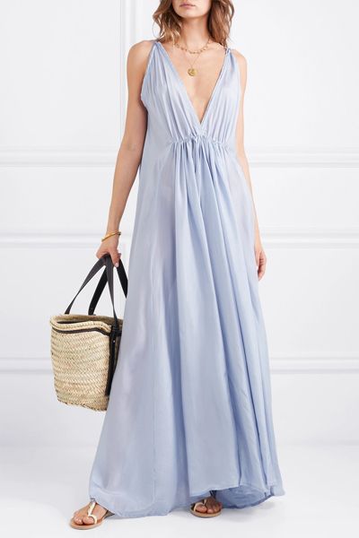 Clemence Gathered Maxi Dress from Kalita