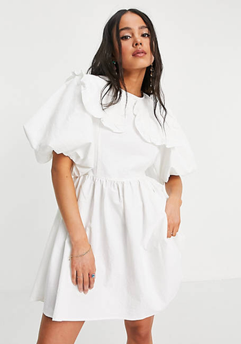 Sister Jane Mini Dress With Bib Collar from Asos