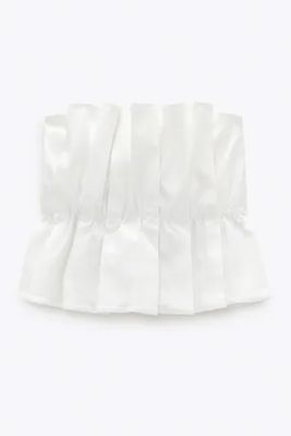 Pleated Crop Top from Zara