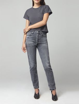 Olivia High Rise Slim in Granite from Citizens of Humanity