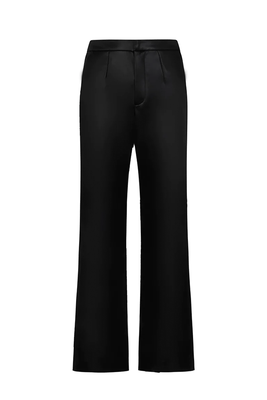 Tailored Leather Straight Leg Trousers