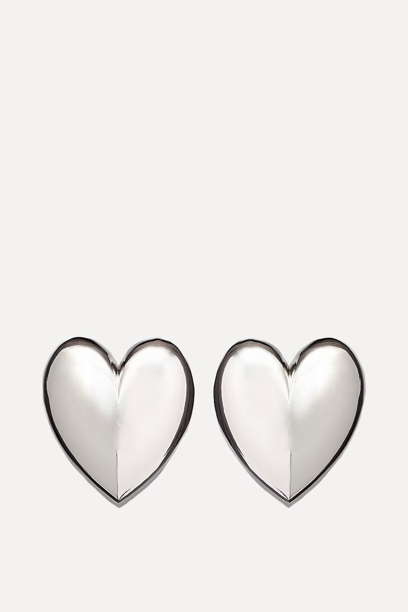 Puffy Heart 10kt Gold-Plated Earrings from Jennifer Fisher