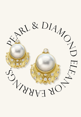 Pearl And Diamond Eleanor Earrings