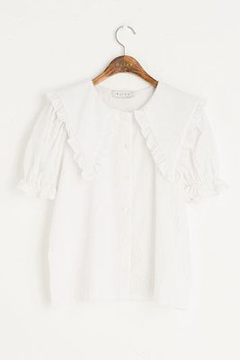 Takako Big Collar Blouse from Olive Clothing