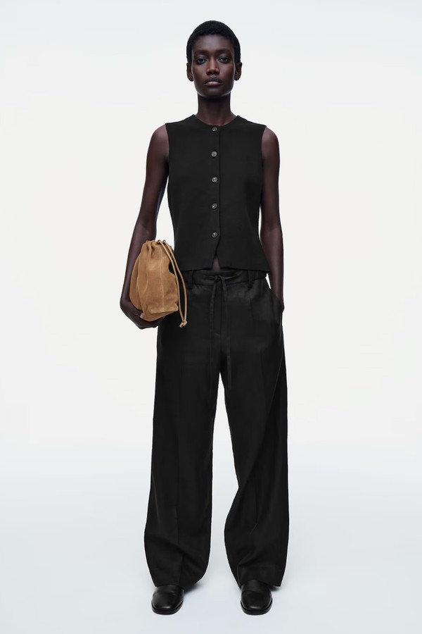 Knitted Cotton Waistcoat from COS