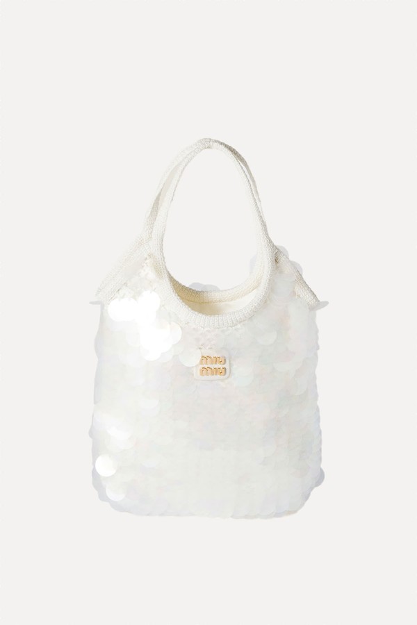 IVY Sequin Mesh Bag from Miu Miu