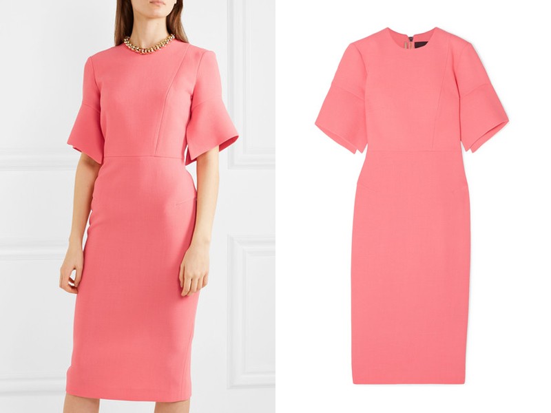 Bancroft Wool-Crepe Midi Dress from Roland Mouret