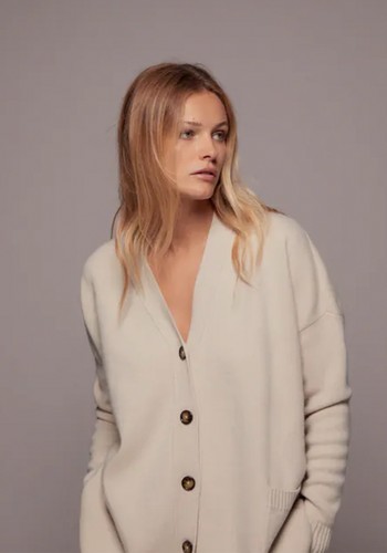 Knitted Cashmere Cardigan from Zara