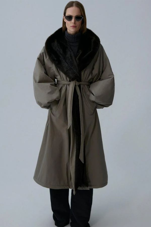 Faux Fur Hooded Coat from Magda Butrym