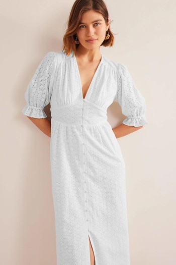 Broderie Midi Tea Dress, £72.50 (was £150)