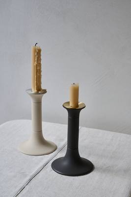 Chinaware Candle Sticks With Cast Holder