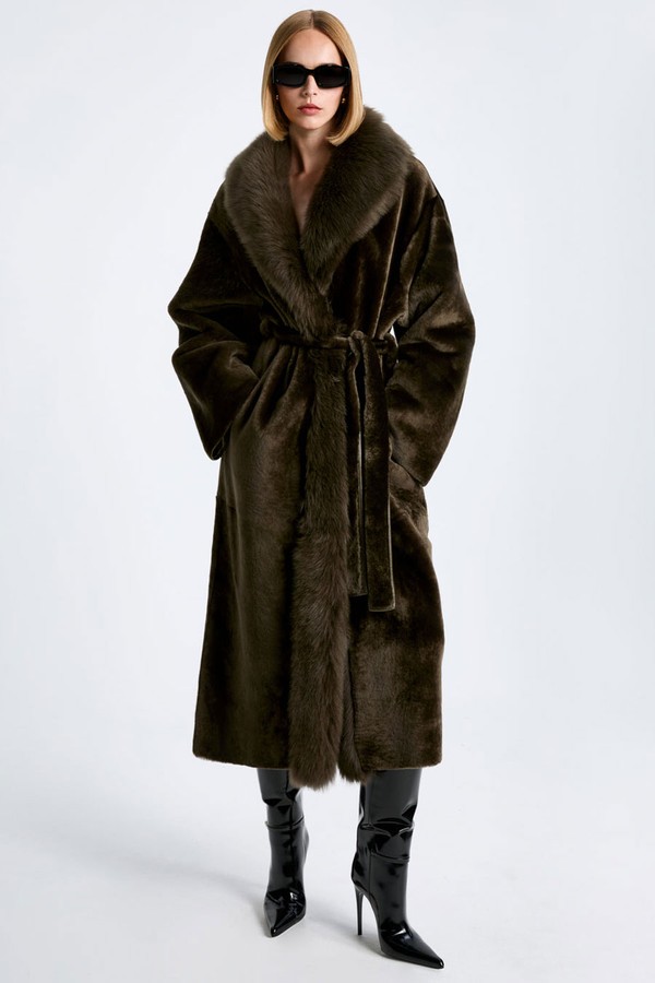 Isadora Sumptuous Shearling Coat from Nour Hammour