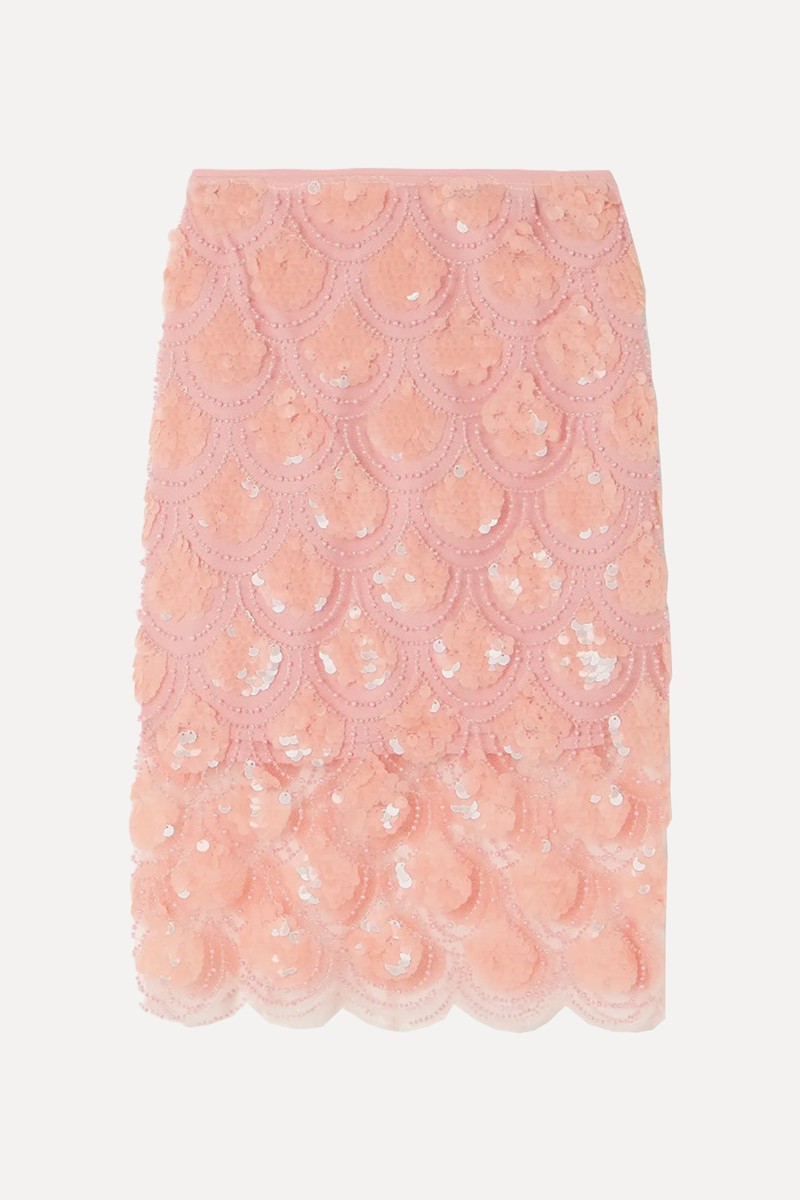 Dula Embellished Recycled-Tulle Skirt from Rotate Birger Christensen 