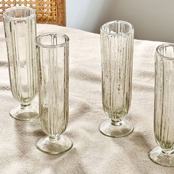 Sigri Champagne Glasses from Nkuku
