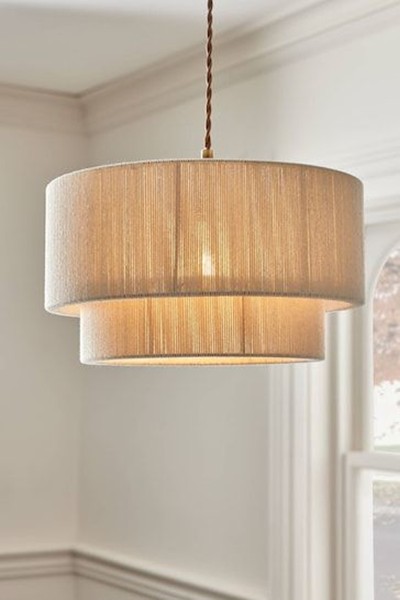 White Easy Fit Yale Light Shade Pendant