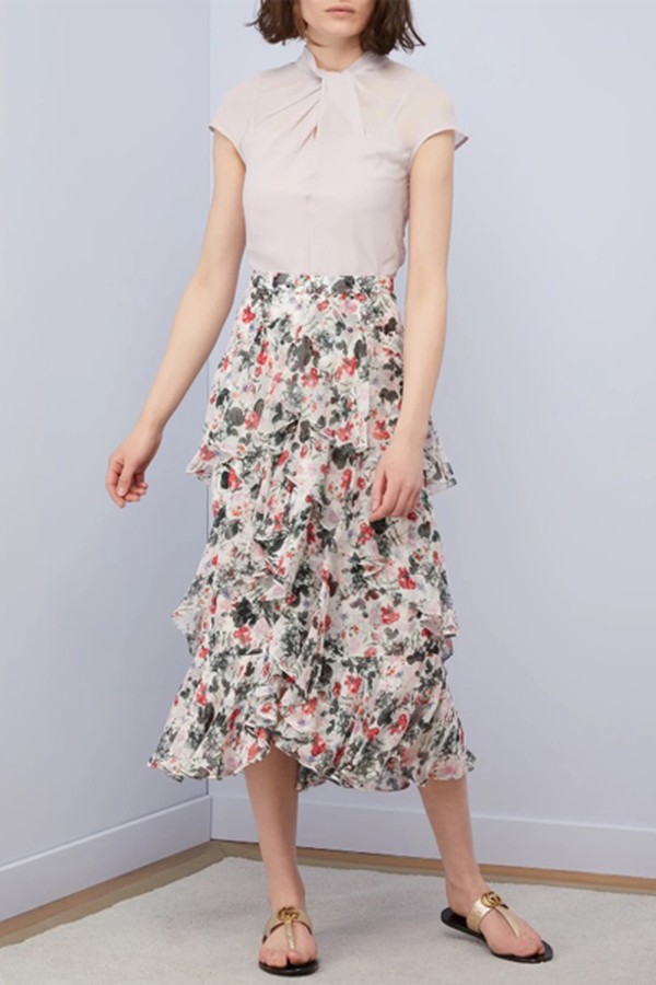 Simone Ruffle Skirt from Erdem
