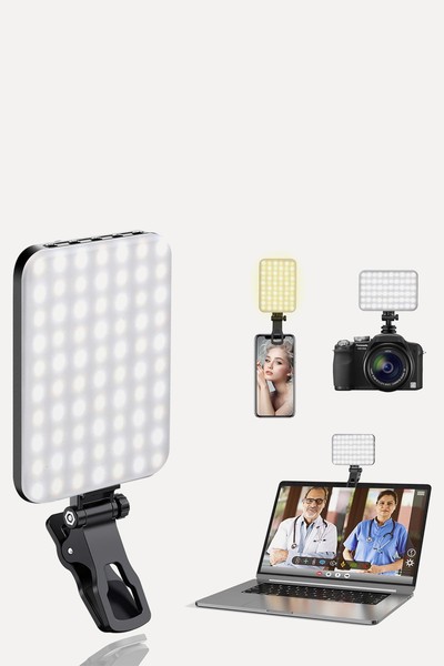 LED Portable Selfie Light With Clip & Camera Tripod Adapter from Altson