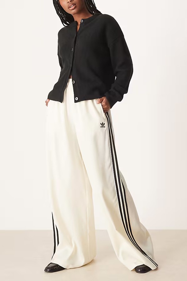 Originals Wide Leg Satin Joggers from Adidas