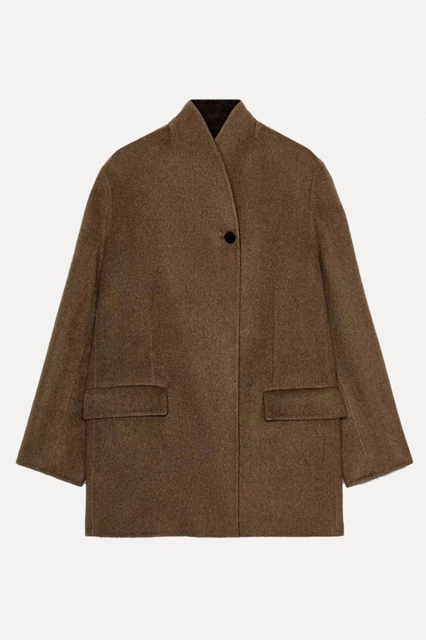 Oversize Wool Blend Blazer from Zara