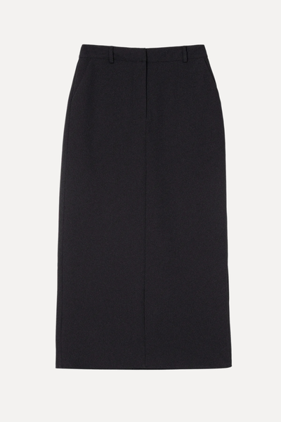 Black Tailored Maxi Skirt from Albaray