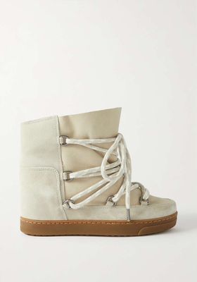 Nowles Shearling Lined Suede Snow Boots from Isabel Marant