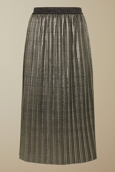 Gretta Metallic Pleated Midi Skirt from Ted Baker