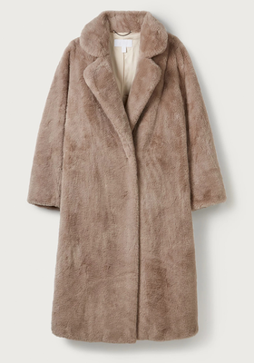 Long Faux-Fur Coat from The White Company