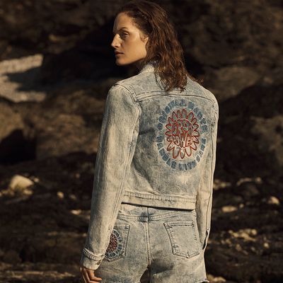 Embroidered Distressed Denim Jacket, £770 | Stella McCartney