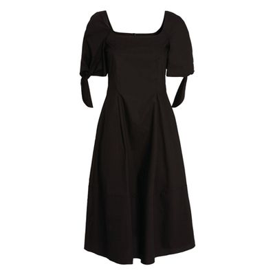 Orchid Puff-Sleeve Dress from Paper London