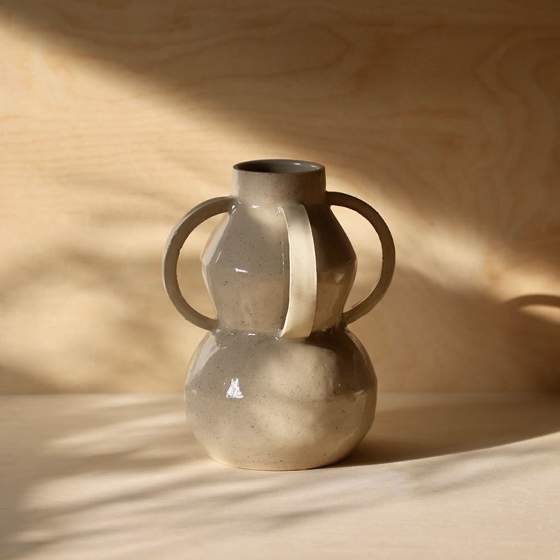 Small Speckled Totem Vase from Hania Stella-Sawicka