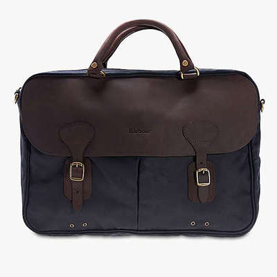 Waxed Cotton Briefcase from Barbour