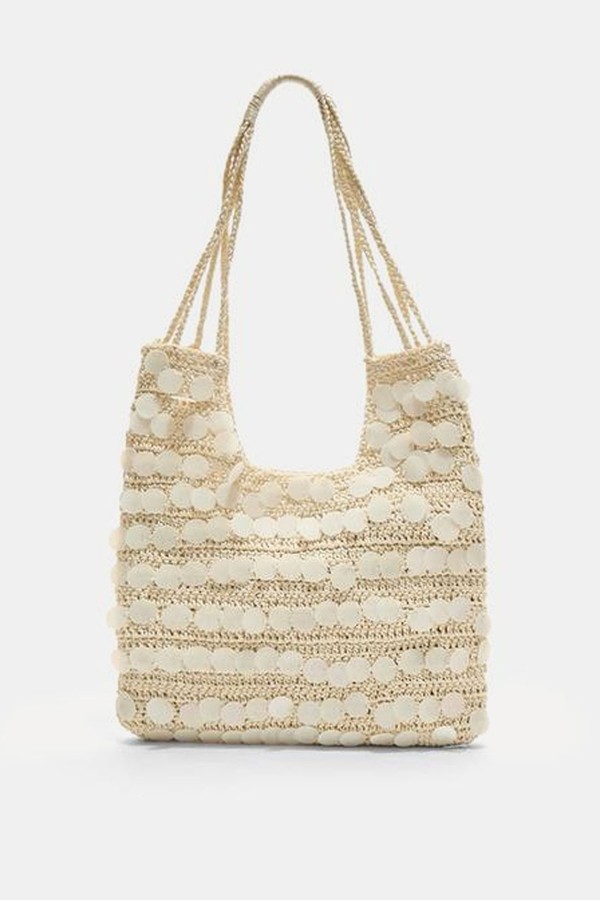 Sequinned Shoulder Bag from Stradivarius