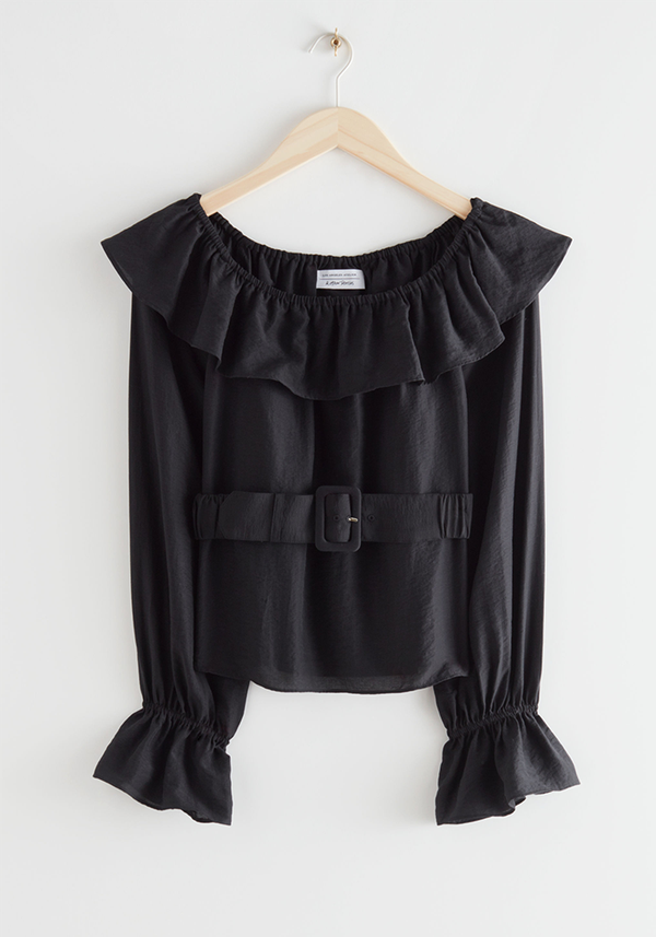 Belted Ruffle Top from & Other Stories
