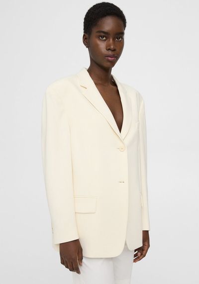 Oversized Blazer in Admiral Crepe