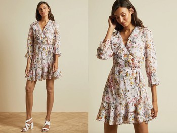 Jasmine Ruffle Wrap Dress