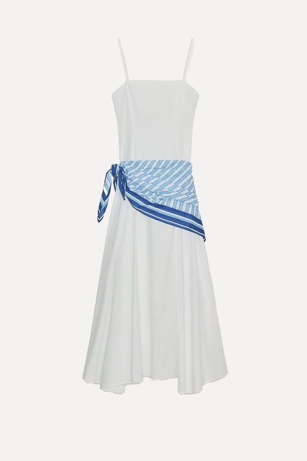 zara STRIPED SCARF MIDI DRESS.jpg