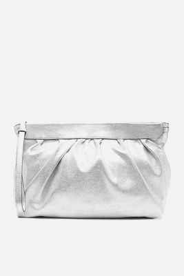 Ruched Leather Clutch Bag from Isabel Marant