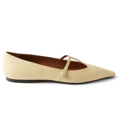 Segin Pointed-Toe Leather Flats from Neous