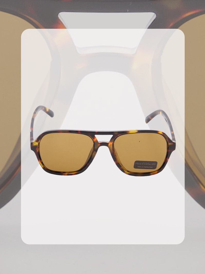 Tortoiseshell LG58361 Aviator Sunglasses