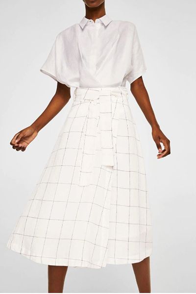 Bow Linen Skirt from Mango