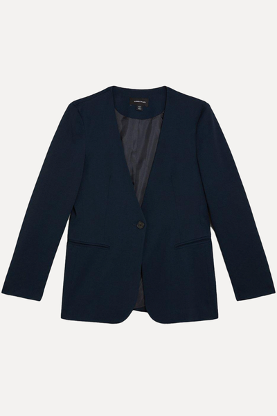 Relaxed Collarless Tailored Jacket from Karen Millen