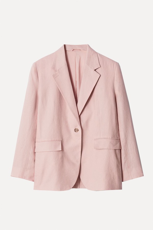 Single-Breasted Linen Blazer from & Other Stories