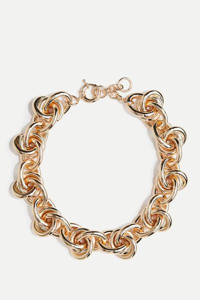 Knot-Detail Chain Necklace