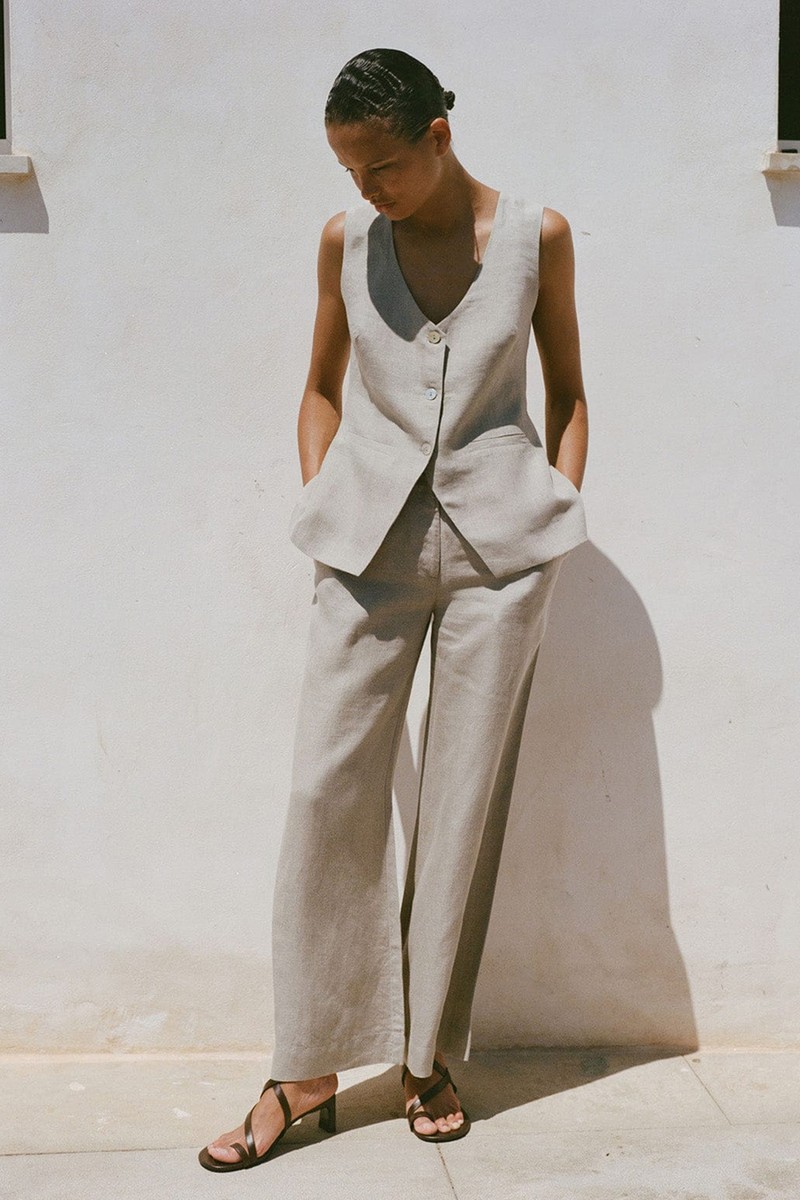 The Rosalie Buttoned Vest from Arkitaip