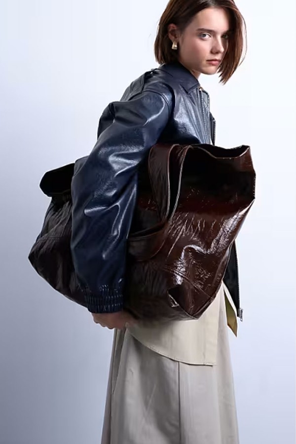 Troy Crinkle Tote Bag from Topshop